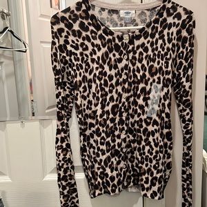 Old Navy Leopard Cardigan NWT